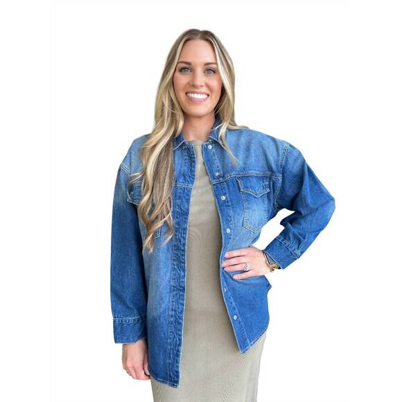 BAYEAS Jackets & Blazers - NEW BAYEAS lofty denim jacket in blue